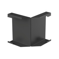 Galeco (Галеко) STAL2 125/80 Угол внутренний к лицевой планке Черный RAL 9005 (RR33) /1 шт/