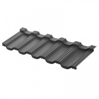 Модульная металлочерепица AquaSystem Гётеборг 1205х415 мм PE Rooftop Matt Zn180 0,5мм RAL 7016