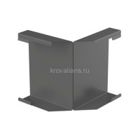 GALECO STAL2 125/80 Угол внутренний к лицевой планке Графит RAL 7015 ( RR23) 1шт/уп
