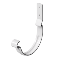 Docke STAL PREMIUM 125/90 мм Карнизный крюк короткий Пломбир RAL9010 60шт/упак