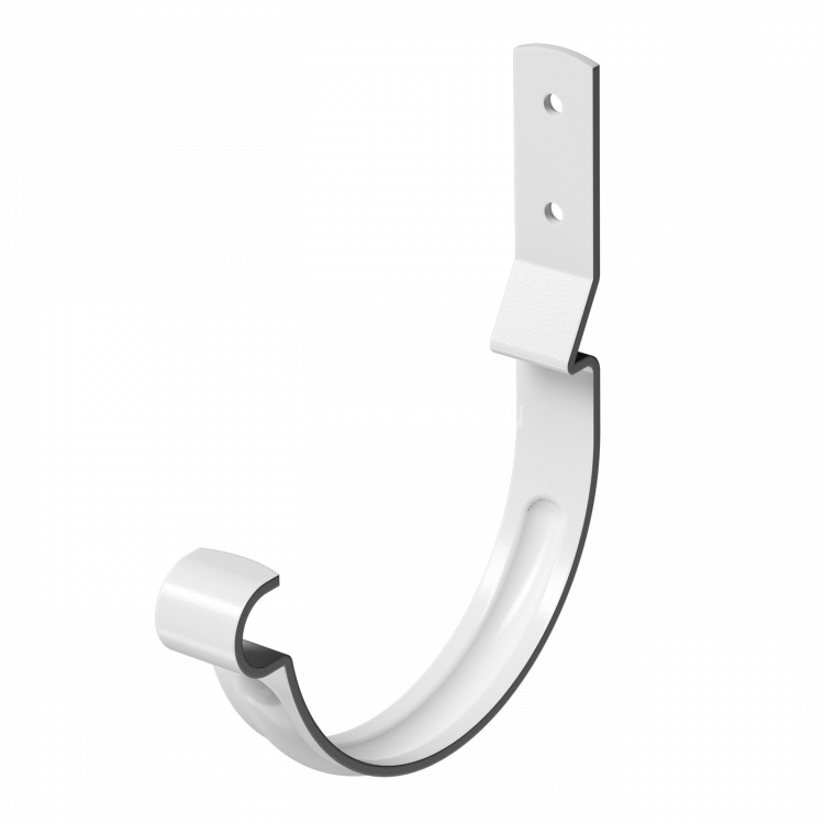 Docke STAL PREMIUM 125/90 мм Карнизный крюк короткий Пломбир RAL9010 60шт/упак