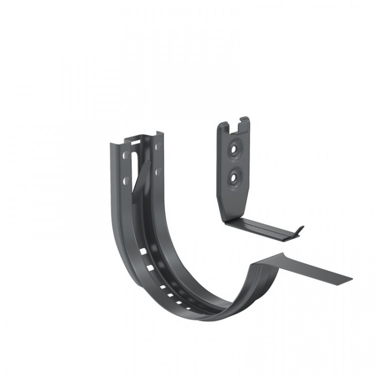 AS PUrus 150/100 Крюк желоба короткий регулируемый с компл. крепления , RAL 7024 AS PUrus 150/100 Крюк желоба короткий регулируемый с компл. крепления , RAL 7024