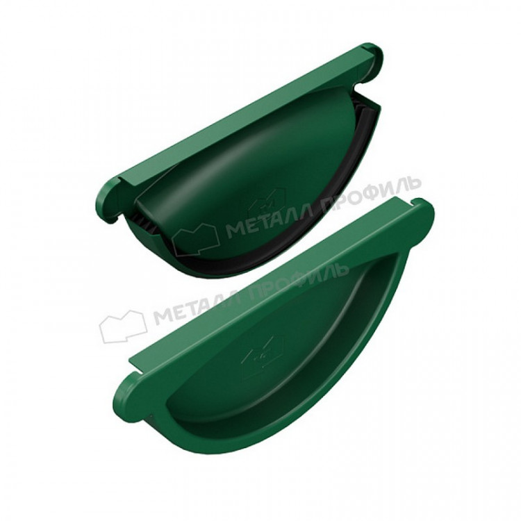 Заглушка желоба МЕТАЛЛ ПРОФИЛЬ Foramina PUR 150/100 RAL 6005, зеленый Заглушка желоба МЕТАЛЛ ПРОФИЛЬ Foramina PUR 150/100 RAL 6005, зеленый