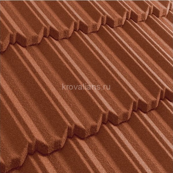 Композитная черепица Metrotile (Метротайл) MetroClassic (Терракот) /лист/