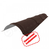 Конек полукруглый малый R80х2000 Stynergy (PE-RAL3005-0.45)