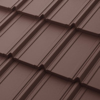 Модульный профиль Берген 1165х765мм PU Matt Zn275 0,5мм RAL8017