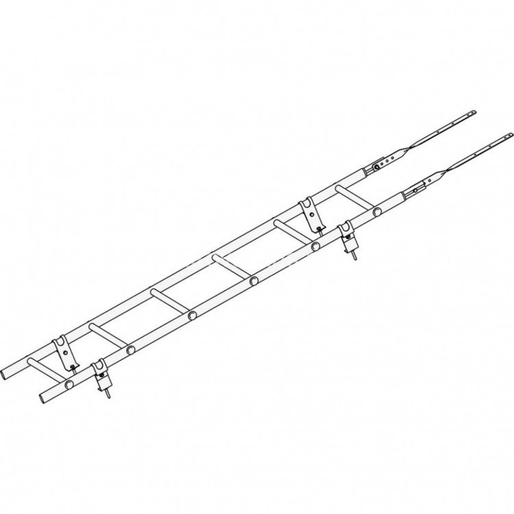 Лестница кровельная ROOFsystems PRESTIGE ZN400 1,2м Универ цинк
