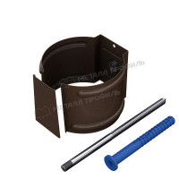 Держатель трубы (на кирпич) МЕТАЛЛ ПРОФИЛЬ Foramina Freeze 125/100 DarkBrown