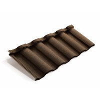 Композитная черепица Metrotile (Метротайл) MetroRoman (Айрон барк) /лист/