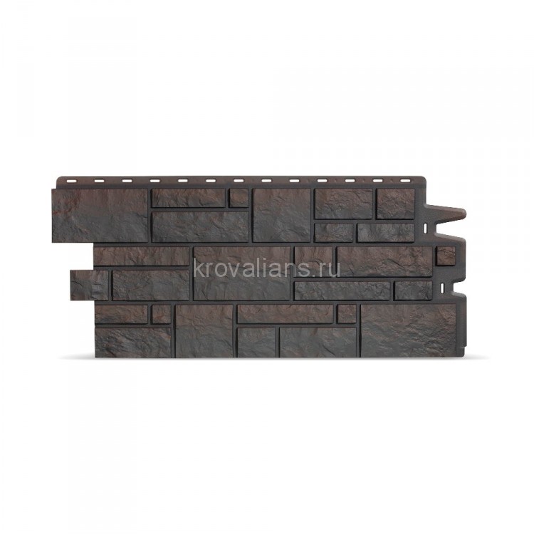 Docke Burg PREMIUM Панель 946х445 мм (0,42м2), Темный, 10шт/уп