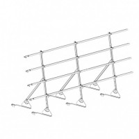 Ограждение ROOFsystems PRESTIGE ZN H-1200/3,0м 4 трубы Натур цинк