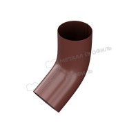 Колено трубы МЕТАЛЛ ПРОФИЛЬ Foramina PUR 125/100 RR 32, коричневый