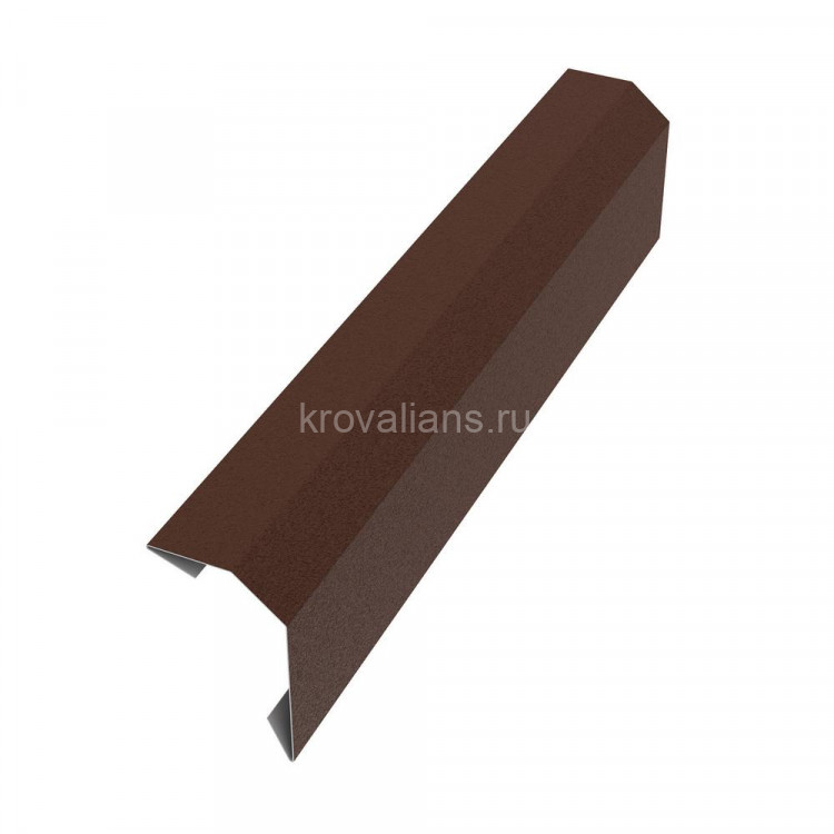 Примыкание в штробу 40х18 L=2м РЕ RAL 8017 (Фартук S6 mini new) /1 шт/