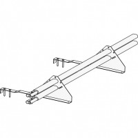 Снегозадержатель ROOFsystems PRESTIGE ZN 45*25 (овал), 1,2м натур. RAL 9005