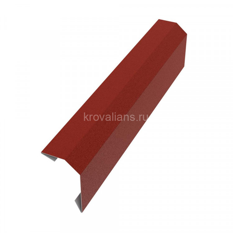 Примыкание в штробу 40х18 L=2м РЕ RAL 3009 (Фартук S6 mini new) /1 шт/