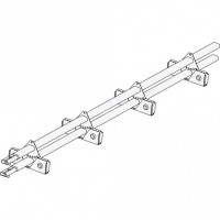 Снегозадержатель ROOFsystems PRESTIGE ZN 45*25 (овал), 1,2м CLick ФАЛЬЦ Т-обр. опора RAL 8017