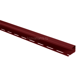 Альта-Профиль Планка "J-trim" 3,00м красный Т-15