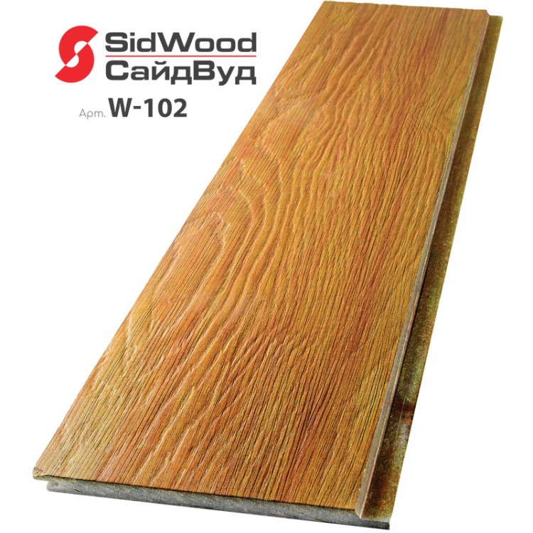 SidWood, хризотилцементный сайдинг 3000х190х10 мм клик 0,57м2 W-102