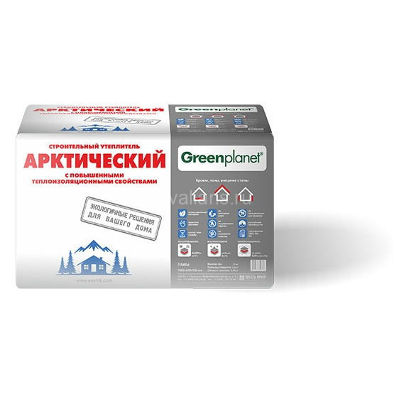 Green Planet Арктический  600х1000х100 6шт/упак.