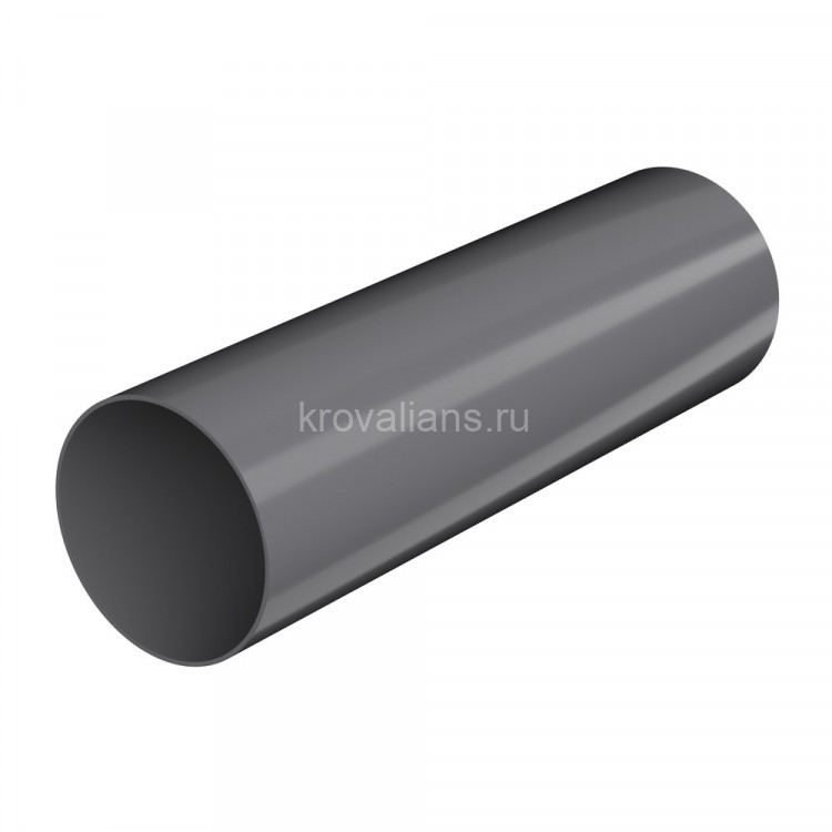 ТехноНИКОЛЬ 125/82 Труба, серый (3м) глянец