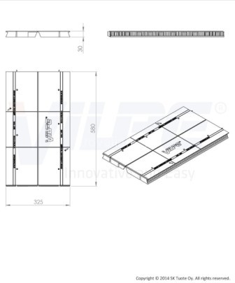 Коньковый аэратор Vilpe AIRIDGE FELT 058 метра /1шт/