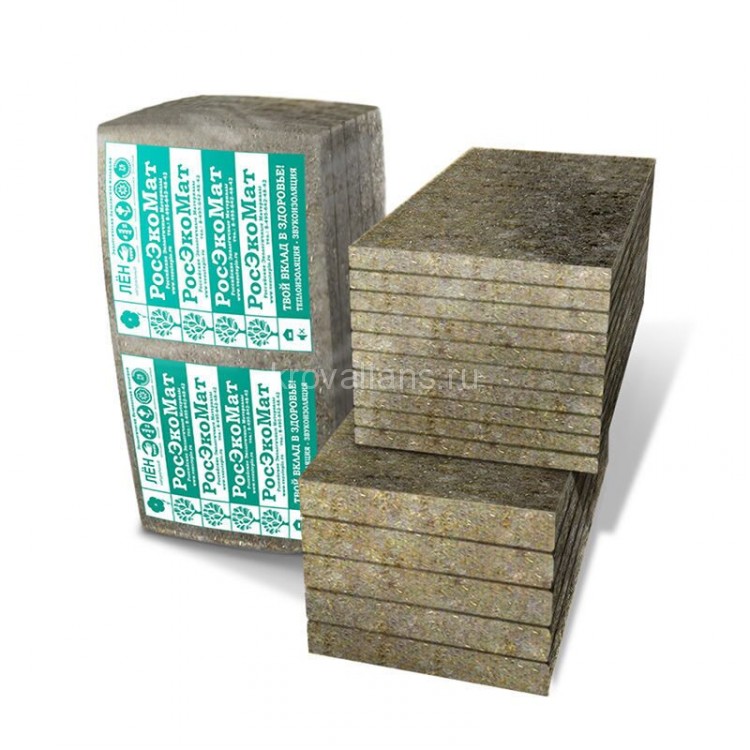 РосЭкоМат кровля, лен 85%, полиэфир 15% 600х1200х100