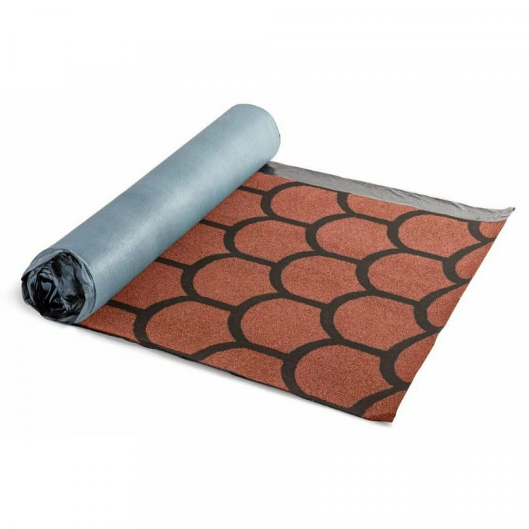 BituGlas Shingles Beta rosu & 5B4X21-0246 Бобровый хвост красный 3м2