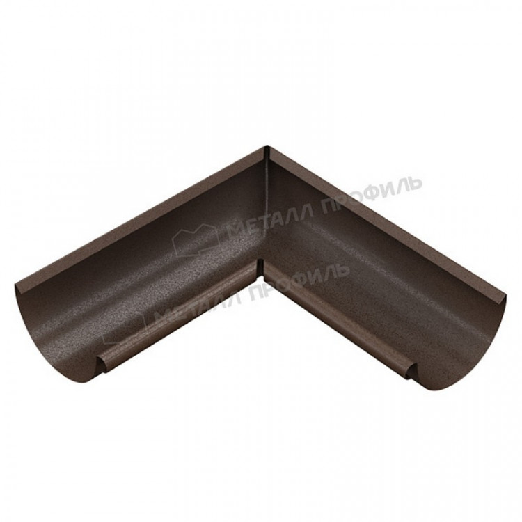 Угол желоба внутренний МЕТАЛЛ ПРОФИЛЬ Foramina Freeze 125/100 DarkBrown