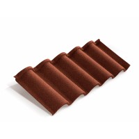 Композитная черепица Metrotile (Метротайл) Romana (Кирпичный) /лист/