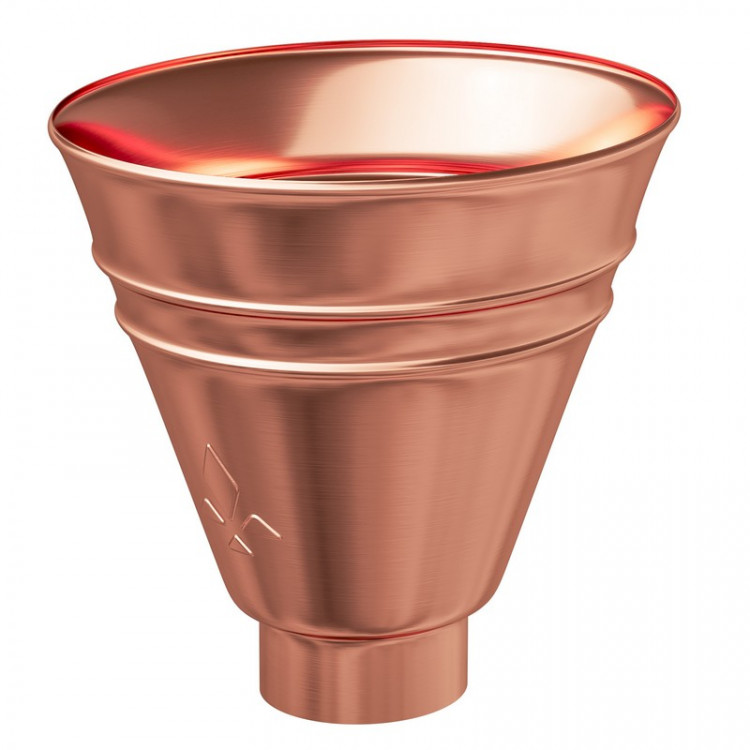 AS CU 125/90 Воронка водосборная круглая Медь AS CU 125/90 Воронка водосборная круглая Медь