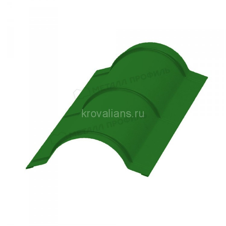 МеталлПрофиль Планка конька круглого R110х2000 (Полиэстер-01-6002-0.5) /1 шт/