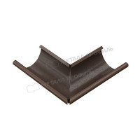 Угол желоба наружный МЕТАЛЛ ПРОФИЛЬ Foramina Freeze 125/100 DarkBrown