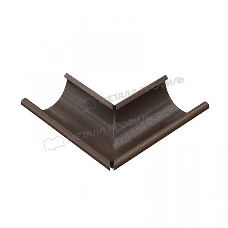 Угол желоба наружный МЕТАЛЛ ПРОФИЛЬ Foramina Freeze 125/100 DarkBrown
