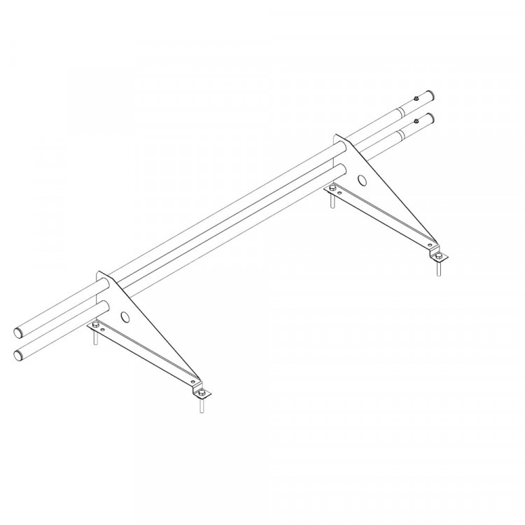 Снегозадержатель ROOFsystems ECONOM d25(круг), 1м, м/ч (треугольн.) RAL 3005