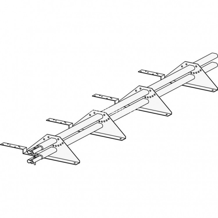 Снегозадержатель ROOFsystems PRESTIGE ZN 45*25 (овал), 3м композит.(треугольн.) RAL 8019