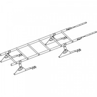 Лестница кровельная ROOFsystems PRESTIGE ZN600 1,2м Натур RAL 3005