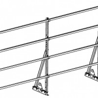 Ограждение ROOFsystems ELITE H-1200/3,0м NEXT фальц ГОСТ RAL6005