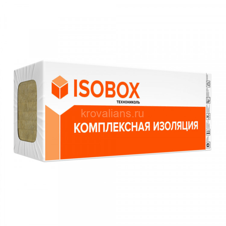 Плиты минераловатные ISOBOX (Изобокс) ЭКСТРАЛАЙТ 1200х600х100 6 шт 0.43 м3