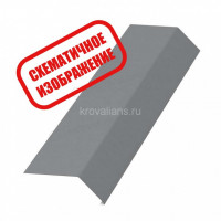 МеталлПрофиль Планка карнизная 100х69х2000 (ECOSTEEL-01-Сосна-0.5) /1 шт/