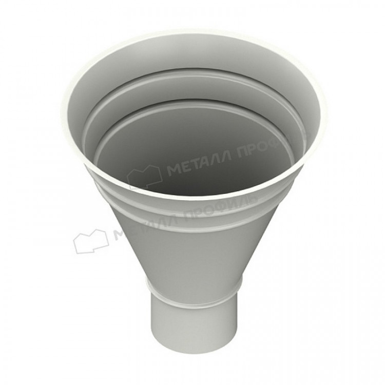 Воронка водосборная МЕТАЛЛ ПРОФИЛЬ Foramina PUR 125/100 RAL 9010, белый