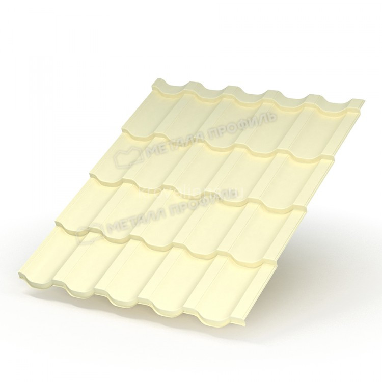 Металлочерепица МеталлПрофиль Трамонтана-X NormanMP (Полиэстер-01-1014-0.5) /1 кв.м/