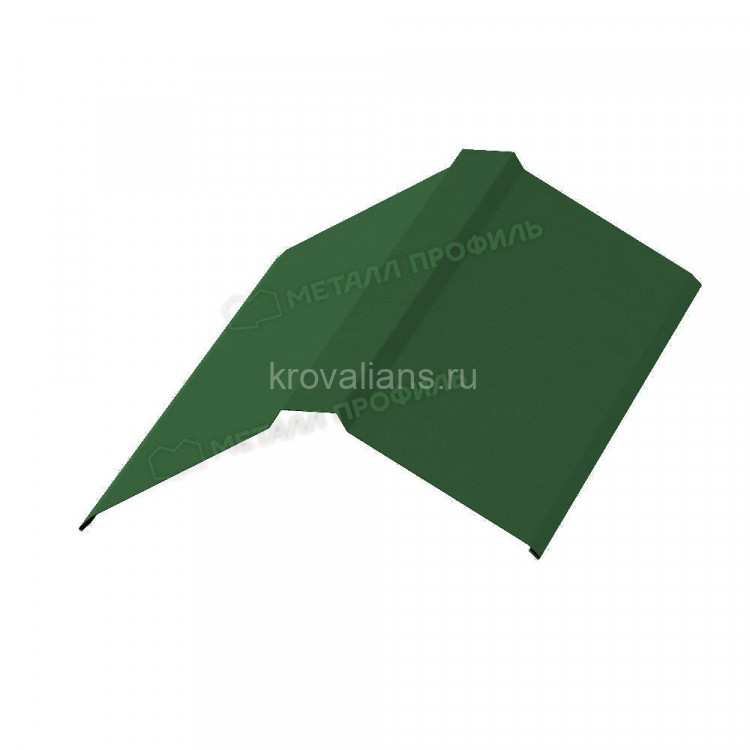 МеталлПрофиль Планка конька плоского 190х190х2000 (Полиэстер-01-6002-0.45) /1 шт/