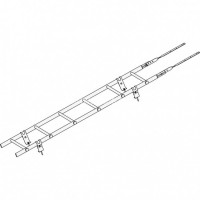 Лестница кровельная ROOFsystems PRESTIGE ZN600 1,2м Универ RAL 7024