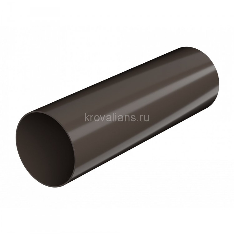 ТехноНИКОЛЬ 125/82 Труба, темно-коричневый (3м) глянец