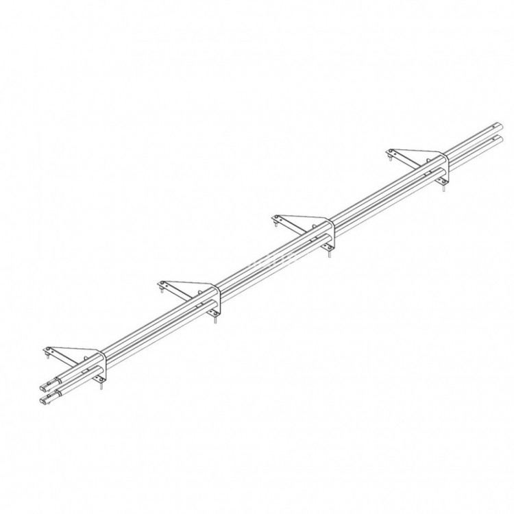 Снегозадержатель ROOFsystems PRESTIGE ZN 45*25 (овал), 3м универ.(треугольн.) RAL 6005
