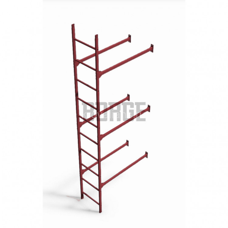 Комплект лестница фасадная Borge (нижняя секция), 3 м RAL 3005