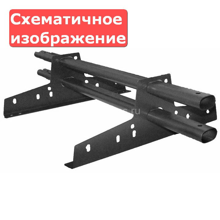 Универсальный кронштейн (опора) ЭКОНОМ овал, красно-коричневый (RR29)