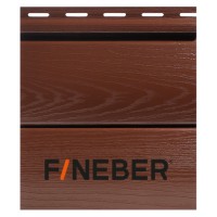 Сайдинг FineBer (Файнбер) BlockHouse Extra Acrylic 3,66м (Могано) /панель/