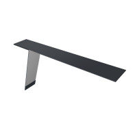 Планка карнизная фальц 130х80 0,5 Drap TX RAL 7024 мокрый асфальт (2м)