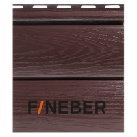 Сайдинг FineBer (Файнбер) BlockHouse Extra Acrylic 3,66м (Темный дуб) /панель/